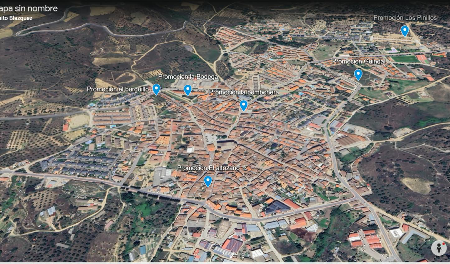 Mapa de promociones en Cebreros